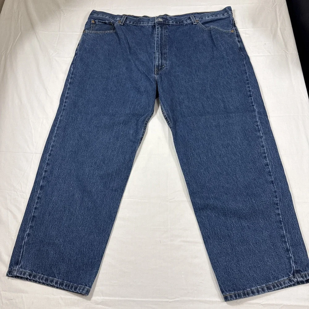 JEANS TAPERED LEVIS 550 MENS 48X30 RELAXED TAPERED 100% COTTON DENIM DUNGAREE